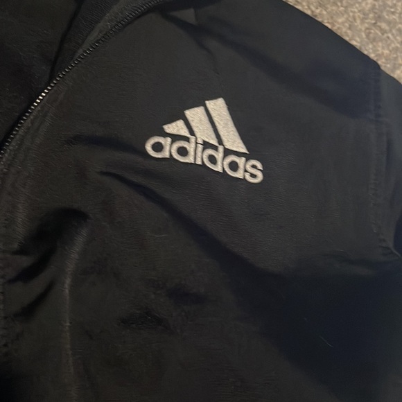 Black with white stripes Adidas sweater - Picture 2 of 4